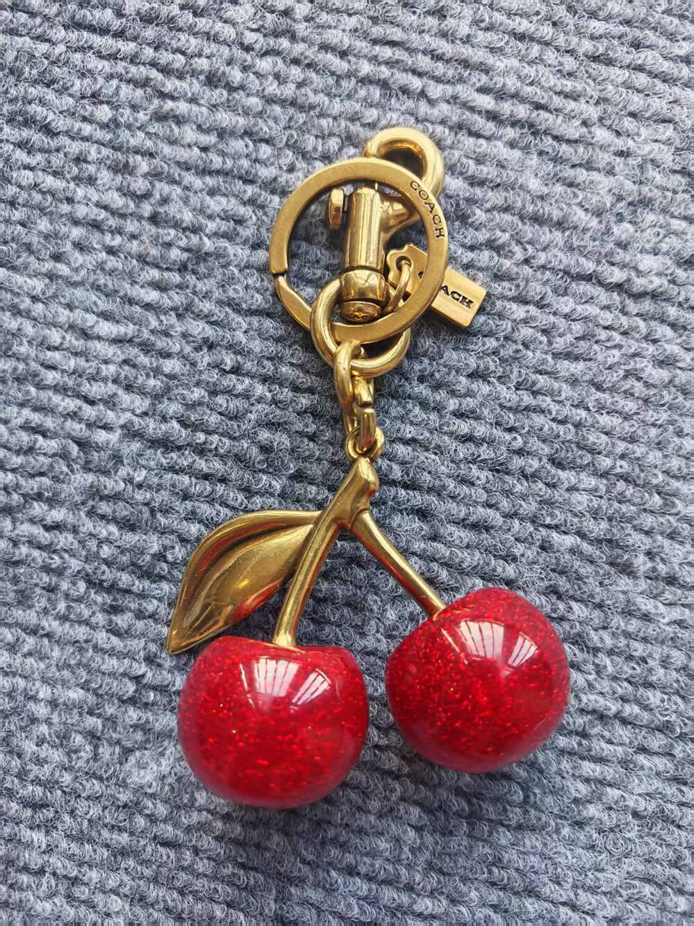 NWT Coach Circle Cluster Bag Charm in Gold and Multi-Color Enamel - Picture 2 of 4